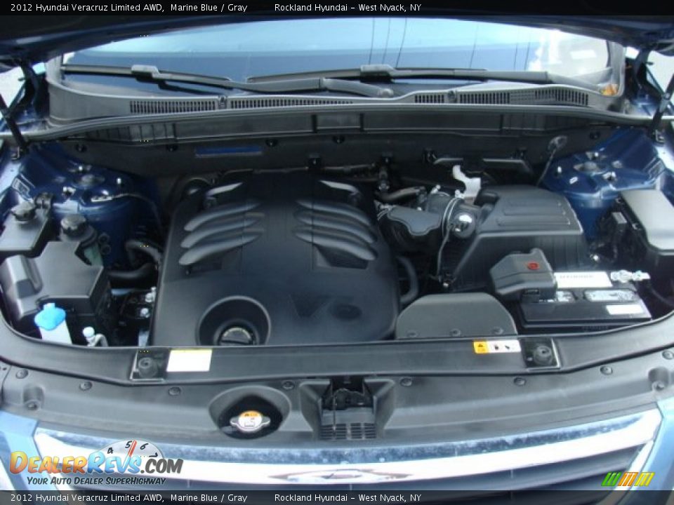 2012 Hyundai Veracruz Limited AWD Marine Blue / Gray Photo #29