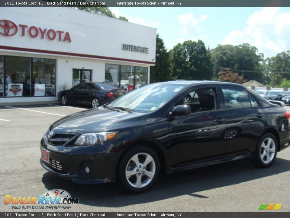 2011 Toyota Corolla S Black Sand Pearl / Dark Charcoal Photo #1