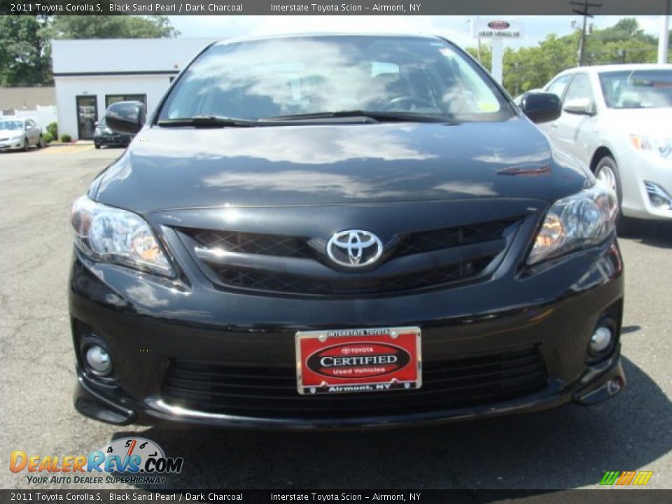 2011 Toyota Corolla S Black Sand Pearl / Dark Charcoal Photo #2