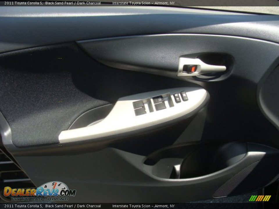 2011 Toyota Corolla S Black Sand Pearl / Dark Charcoal Photo #7