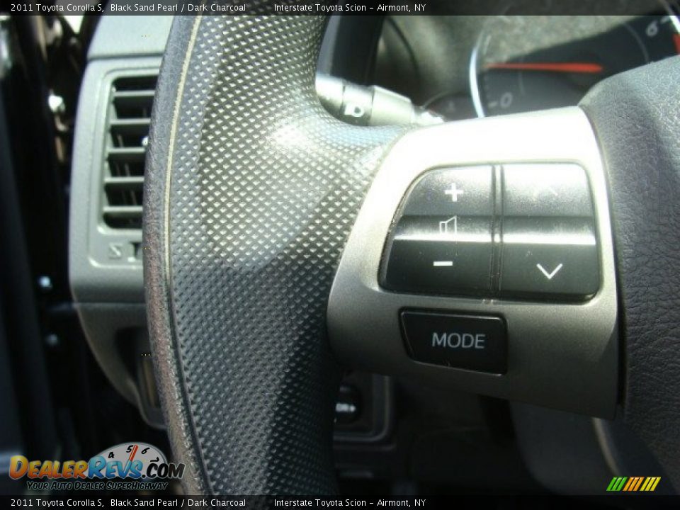 2011 Toyota Corolla S Black Sand Pearl / Dark Charcoal Photo #14