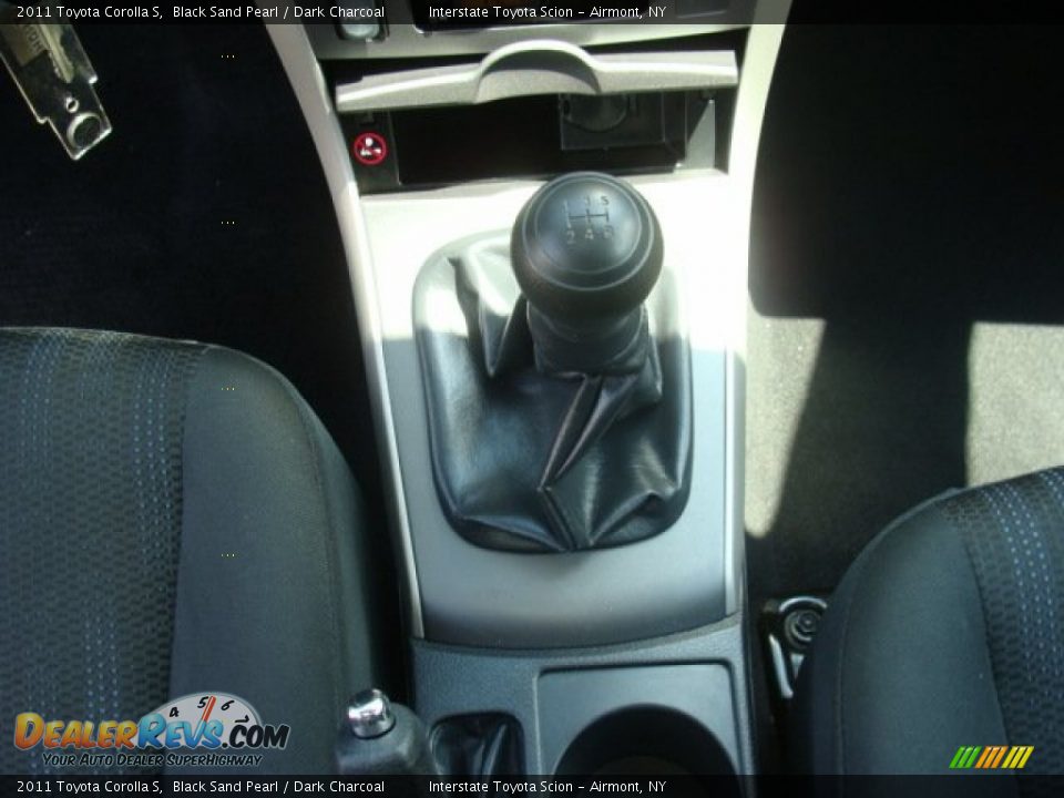 2011 Toyota Corolla S Black Sand Pearl / Dark Charcoal Photo #17