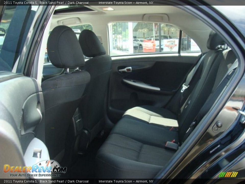 2011 Toyota Corolla S Black Sand Pearl / Dark Charcoal Photo #18