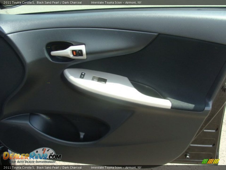 2011 Toyota Corolla S Black Sand Pearl / Dark Charcoal Photo #21