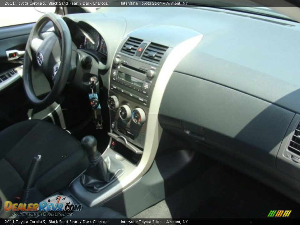 2011 Toyota Corolla S Black Sand Pearl / Dark Charcoal Photo #22