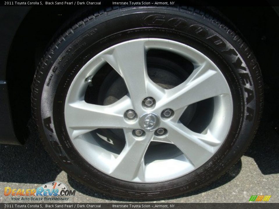 2011 Toyota Corolla S Black Sand Pearl / Dark Charcoal Photo #24