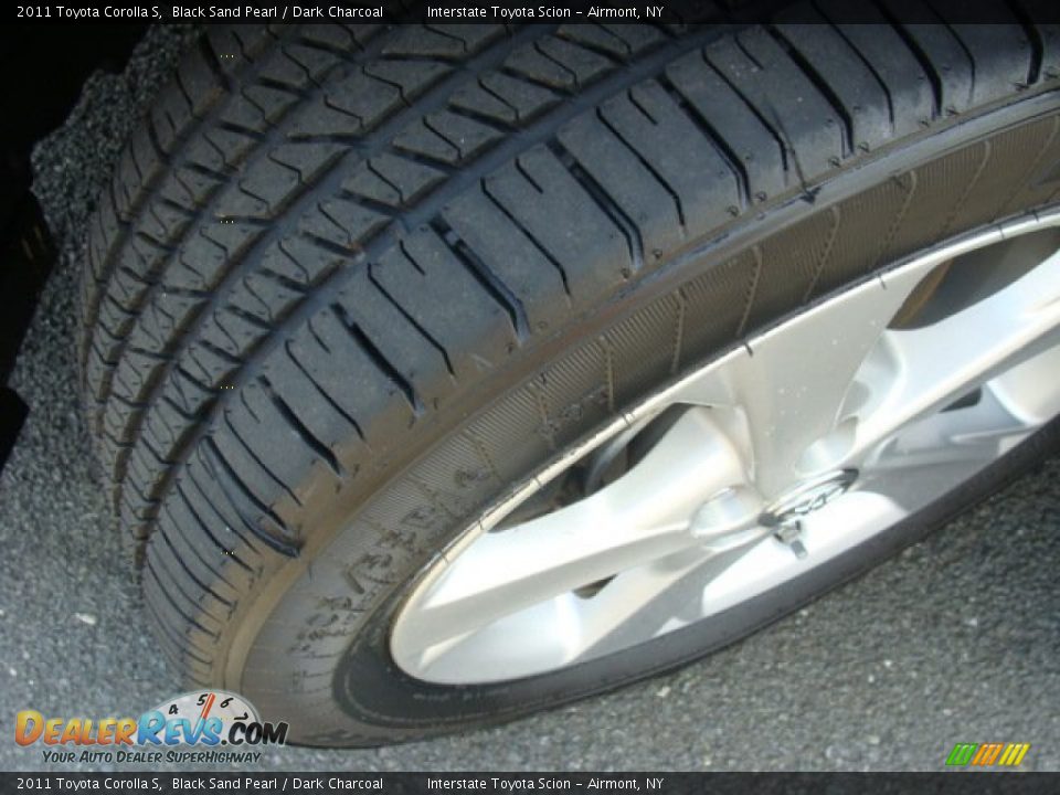 2011 Toyota Corolla S Black Sand Pearl / Dark Charcoal Photo #25