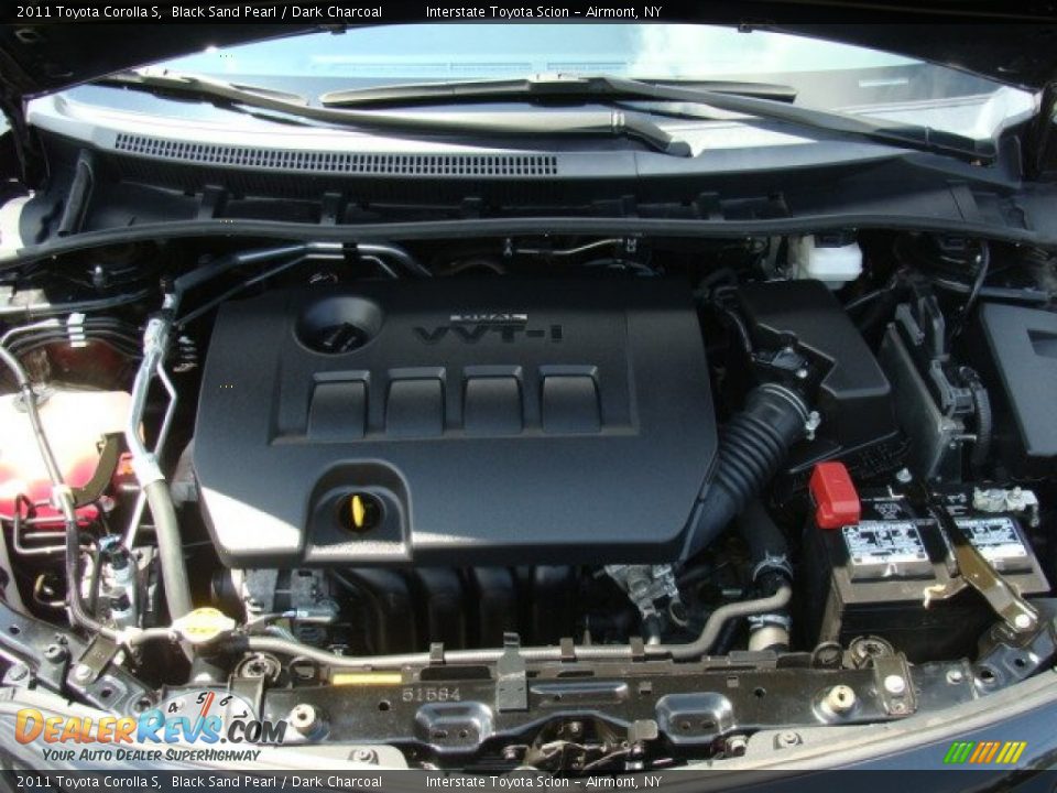 2011 Toyota Corolla S Black Sand Pearl / Dark Charcoal Photo #26