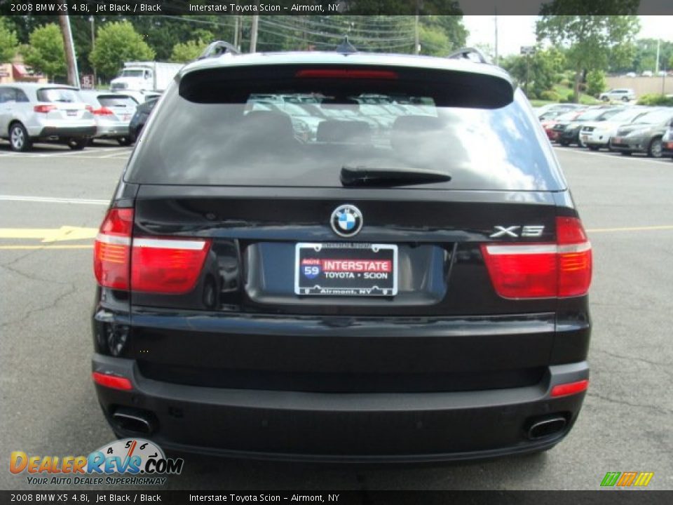 2008 BMW X5 4.8i Jet Black / Black Photo #5