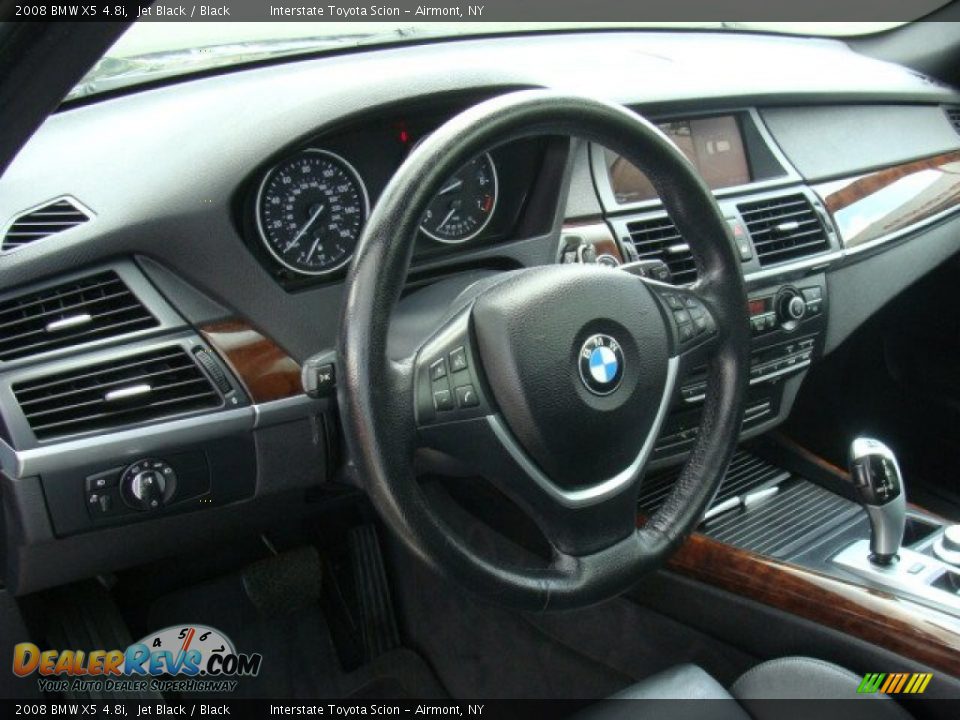 2008 BMW X5 4.8i Jet Black / Black Photo #9