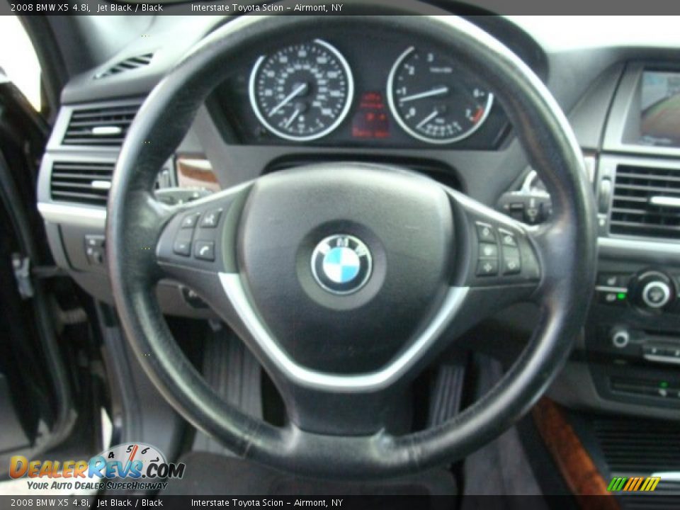 2008 BMW X5 4.8i Jet Black / Black Photo #13