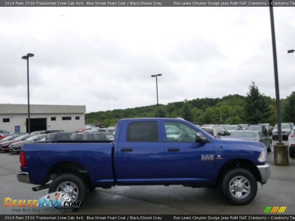 2014 Ram 2500 Tradesman Crew Cab 4x4 Blue Streak Pearl Coat / Black/Diesel Gray Photo #5