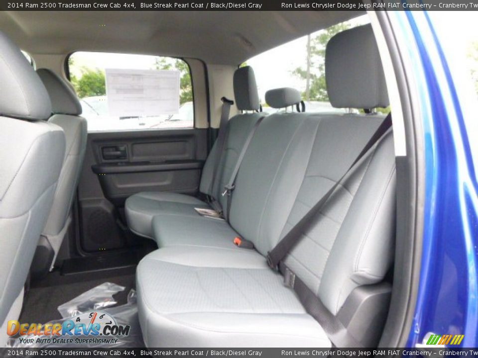 2014 Ram 2500 Tradesman Crew Cab 4x4 Blue Streak Pearl Coat / Black/Diesel Gray Photo #12