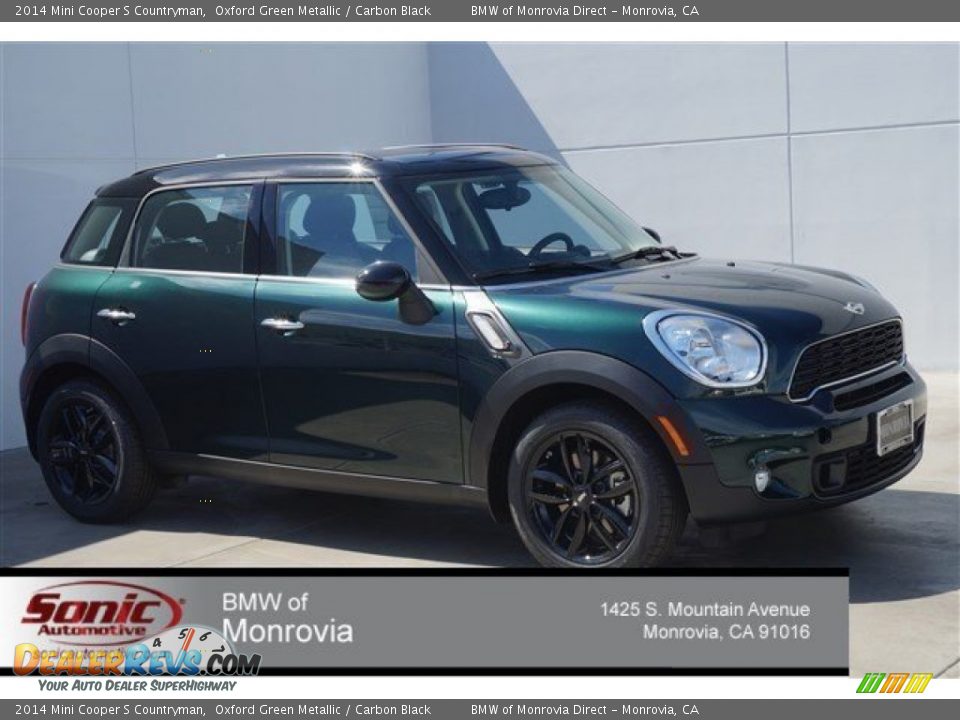 2014 Mini Cooper S Countryman Oxford Green Metallic / Carbon Black Photo #1