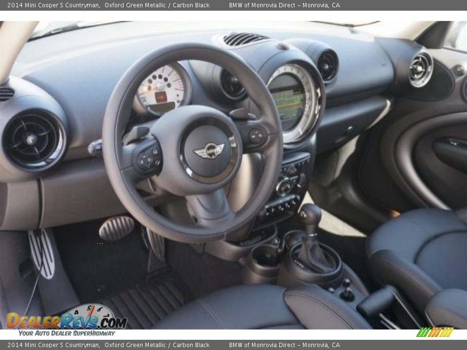 2014 Mini Cooper S Countryman Oxford Green Metallic / Carbon Black Photo #6