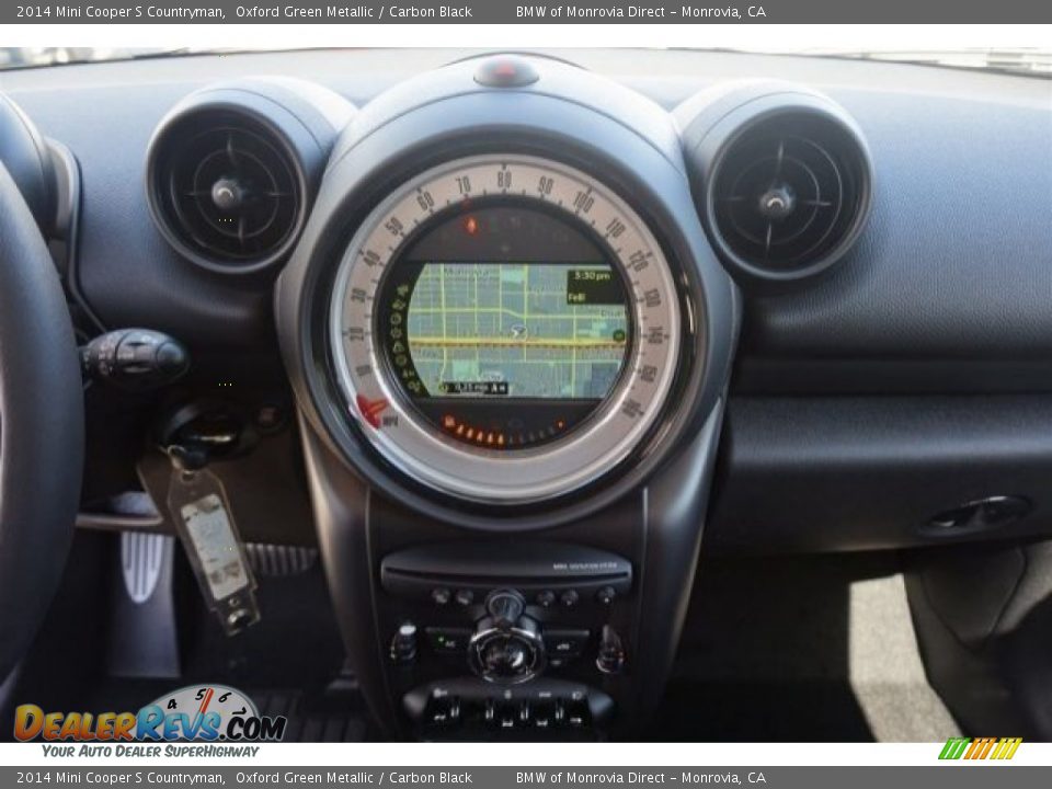 2014 Mini Cooper S Countryman Oxford Green Metallic / Carbon Black Photo #7