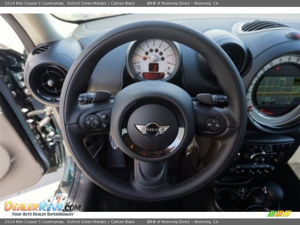 2014 Mini Cooper S Countryman Oxford Green Metallic / Carbon Black Photo #8