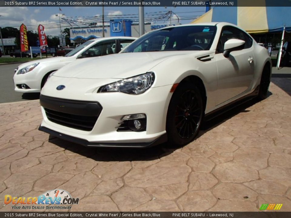 2015 Subaru BRZ Series.Blue Special Edition Crystal White Pearl / Series.Blue Black/Blue Photo #1