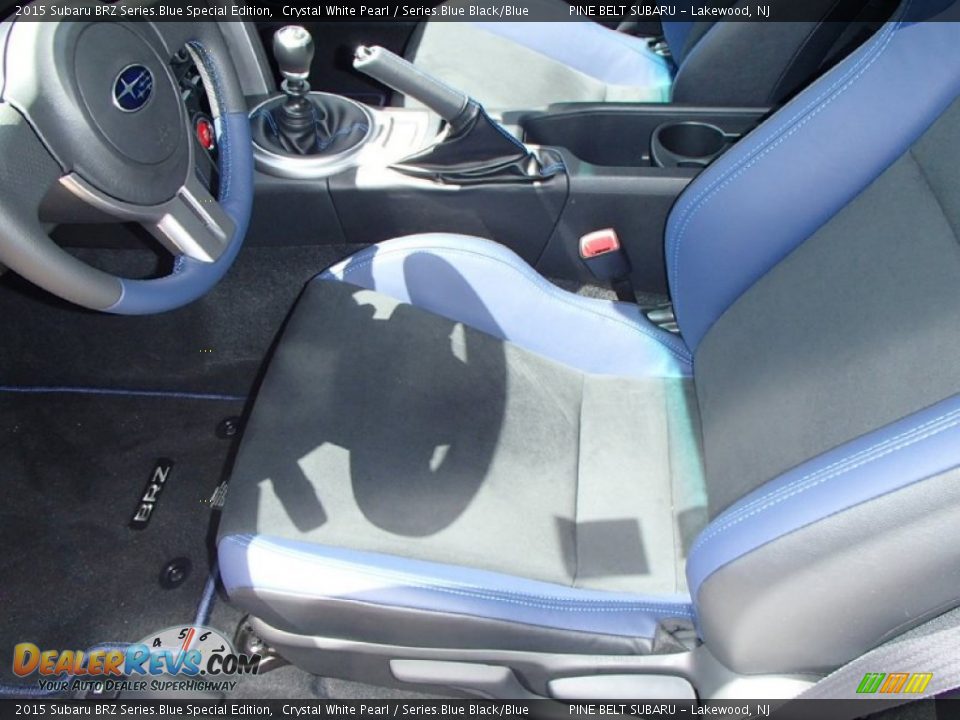 2015 Subaru BRZ Series.Blue Special Edition Crystal White Pearl / Series.Blue Black/Blue Photo #3