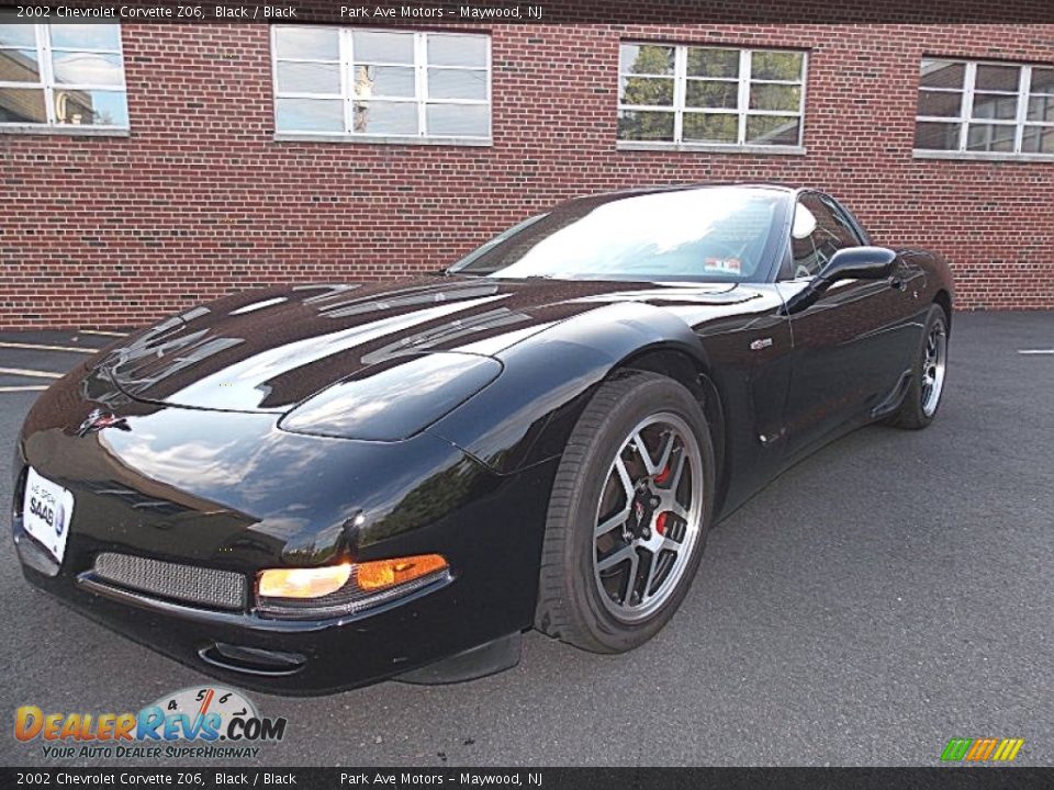 2002 Chevrolet Corvette Z06 Black / Black Photo #1