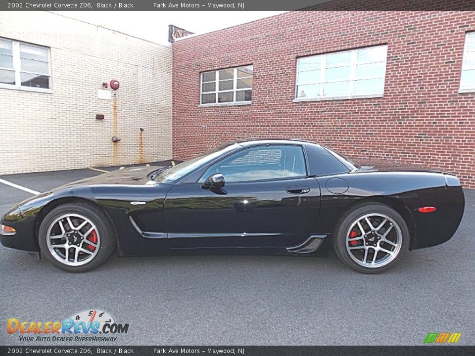 2002 Chevrolet Corvette Z06 Black / Black Photo #2