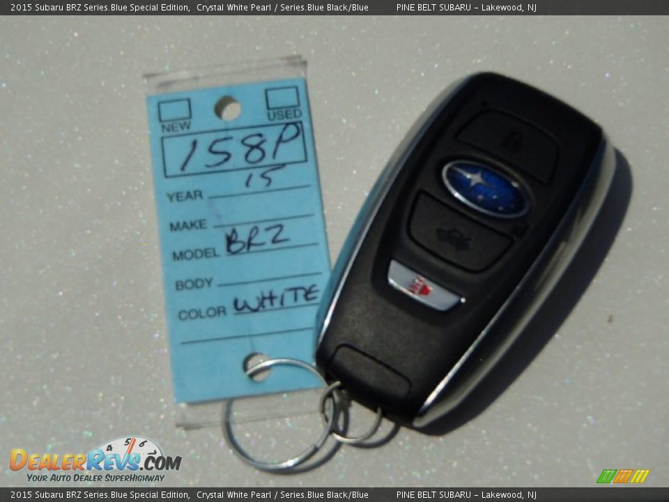 2015 Subaru BRZ Series.Blue Special Edition Crystal White Pearl / Series.Blue Black/Blue Photo #10