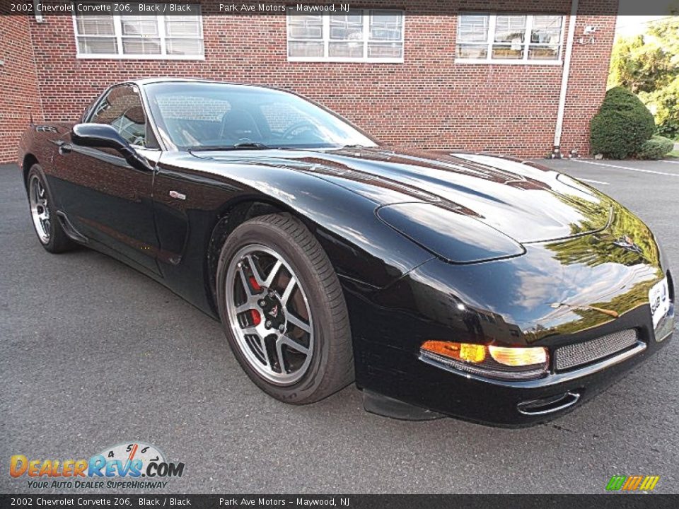 2002 Chevrolet Corvette Z06 Black / Black Photo #7