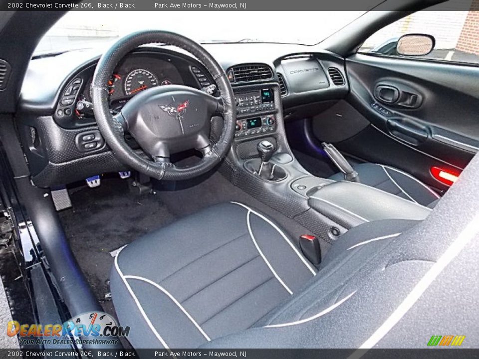 2002 Chevrolet Corvette Z06 Black / Black Photo #10