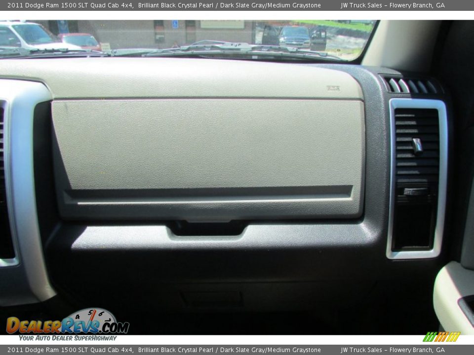 2011 Dodge Ram 1500 SLT Quad Cab 4x4 Brilliant Black Crystal Pearl / Dark Slate Gray/Medium Graystone Photo #23