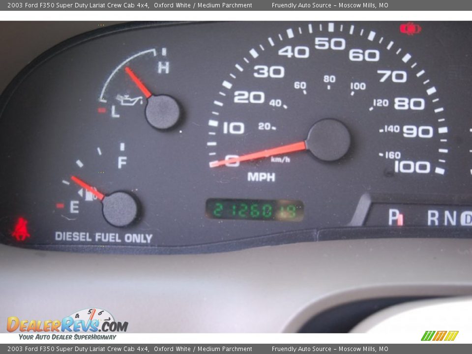 2003 Ford F350 Super Duty Lariat Crew Cab 4x4 Oxford White / Medium Parchment Photo #20