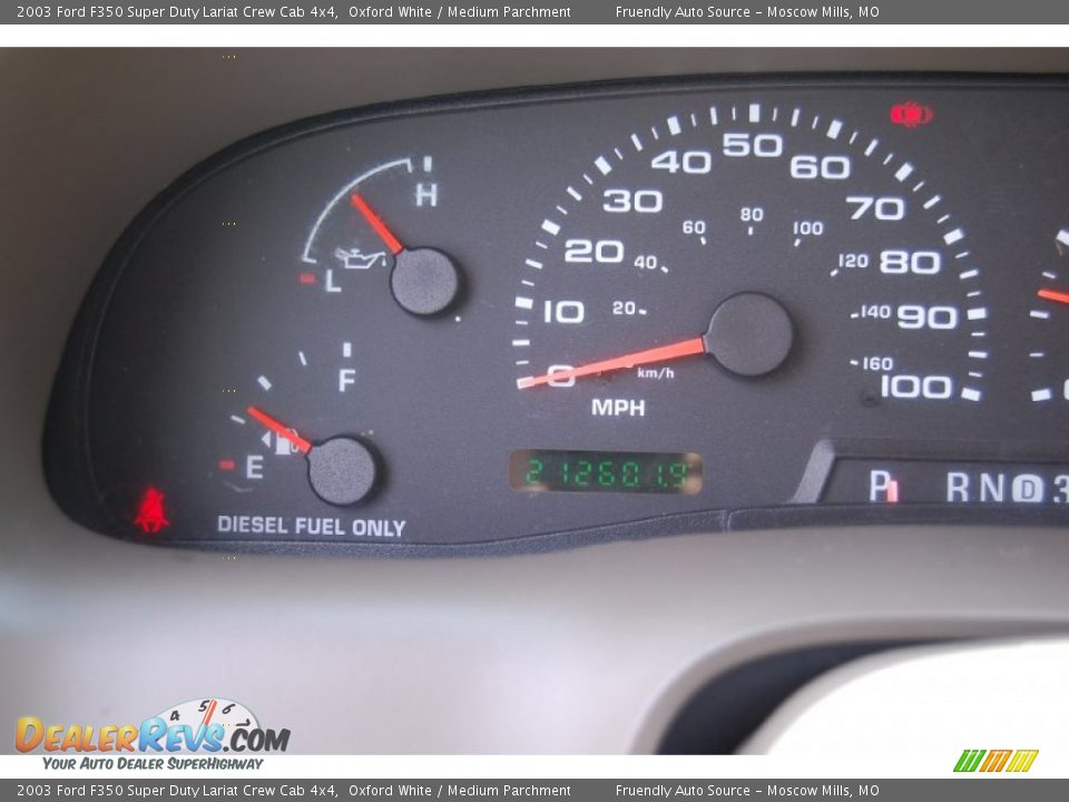 2003 Ford F350 Super Duty Lariat Crew Cab 4x4 Oxford White / Medium Parchment Photo #21