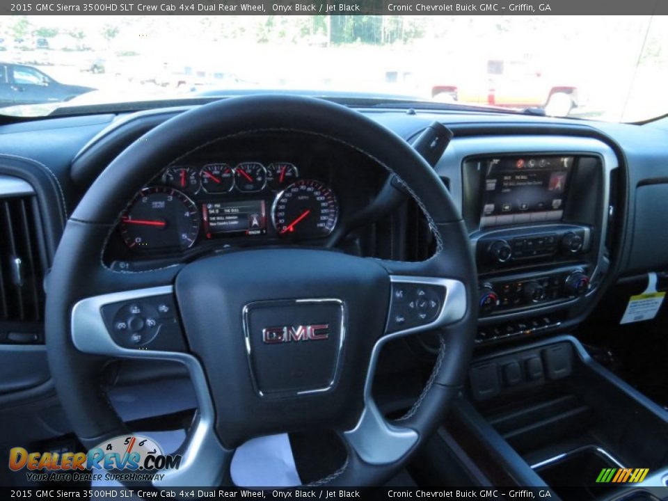 2015 GMC Sierra 3500HD SLT Crew Cab 4x4 Dual Rear Wheel Steering Wheel Photo #9