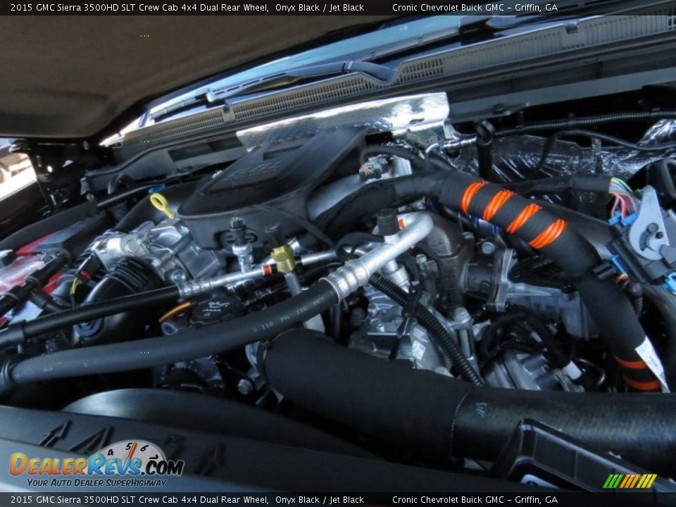 2015 GMC Sierra 3500HD SLT Crew Cab 4x4 Dual Rear Wheel 6.6 Liter OHV 32-Valve Duramax Turbo-Diesel V8 Engine Photo #11