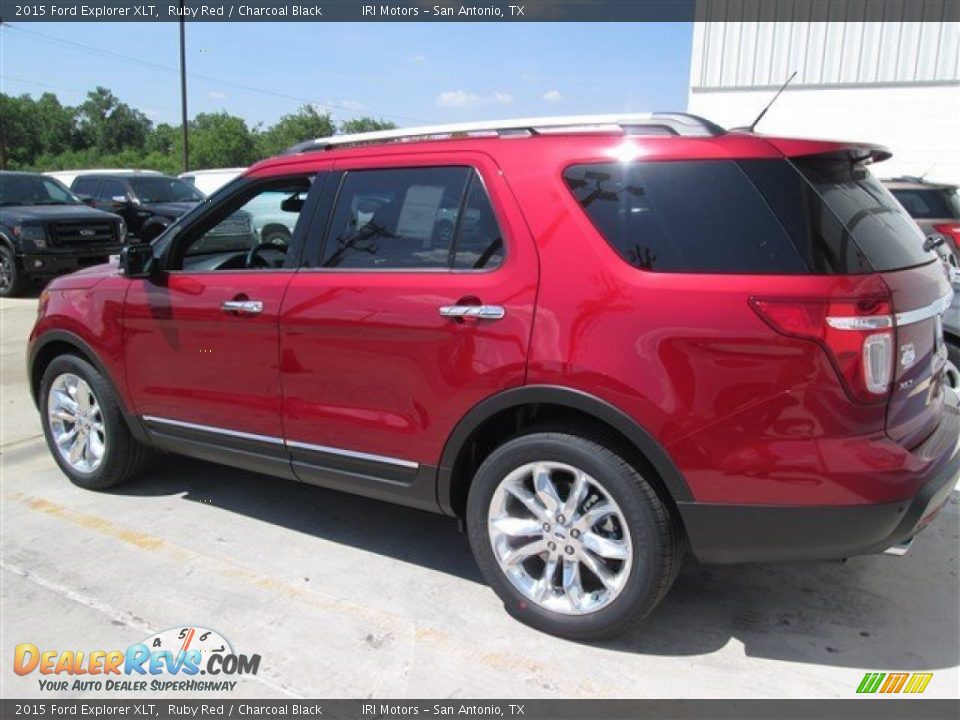 2015 Ford Explorer XLT Ruby Red / Charcoal Black Photo #2