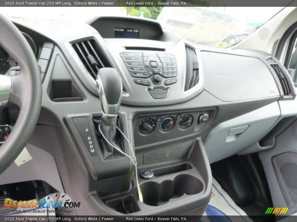 2015 Ford Transit Van 250 MR Long Oxford White / Pewter Photo #17