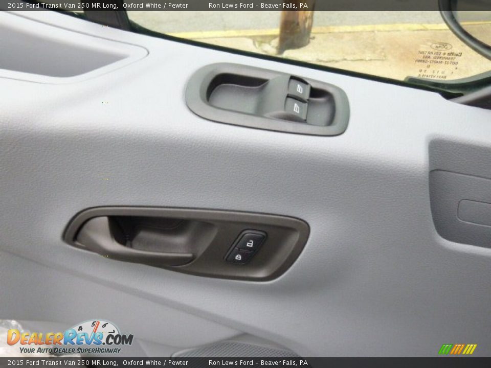2015 Ford Transit Van 250 MR Long Oxford White / Pewter Photo #18