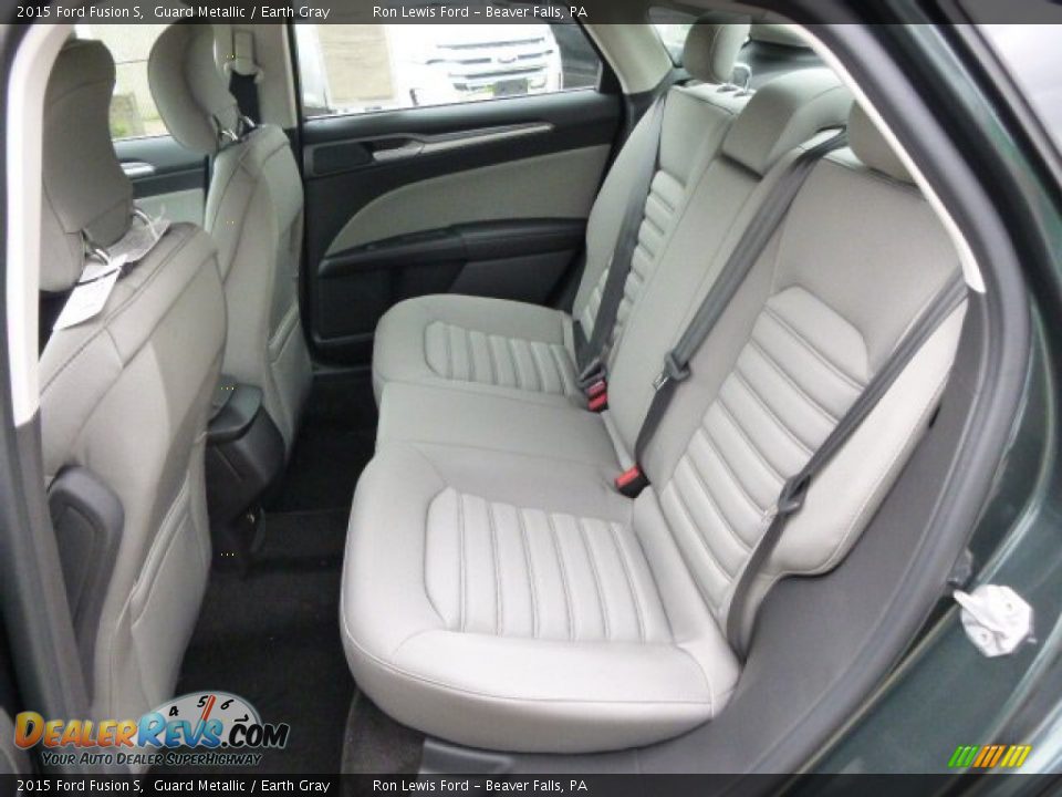 Rear Seat of 2015 Ford Fusion S Photo #12