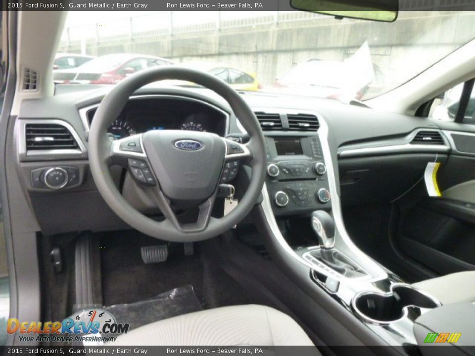 2015 Ford Fusion S Guard Metallic / Earth Gray Photo #14