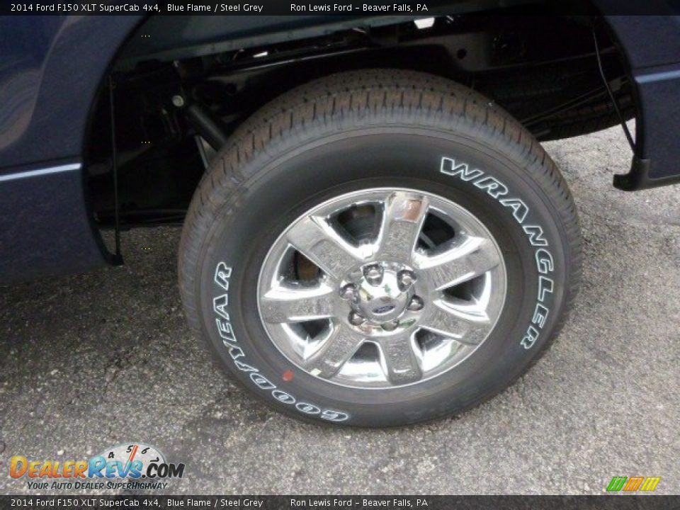 2014 Ford F150 XLT SuperCab 4x4 Blue Flame / Steel Grey Photo #9