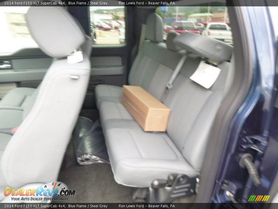 2014 Ford F150 XLT SuperCab 4x4 Blue Flame / Steel Grey Photo #11