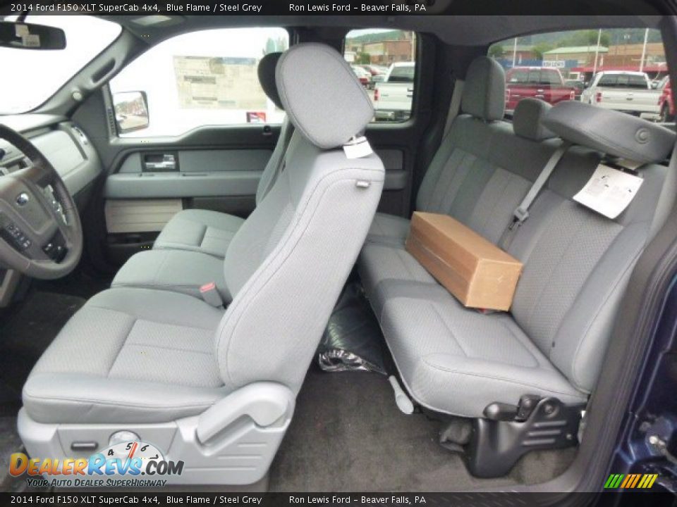 2014 Ford F150 XLT SuperCab 4x4 Blue Flame / Steel Grey Photo #12