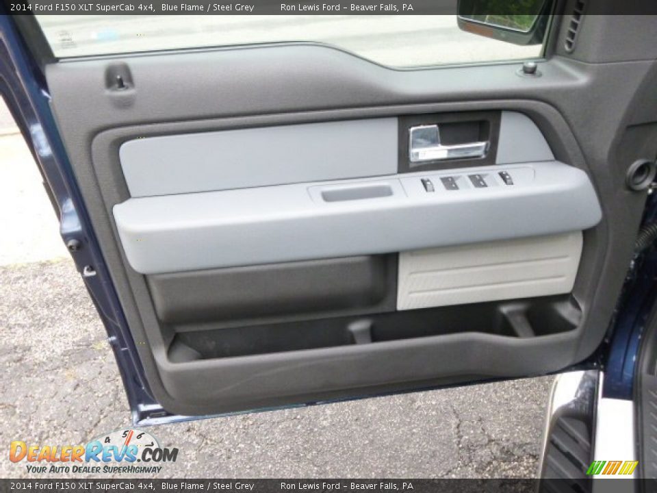 2014 Ford F150 XLT SuperCab 4x4 Blue Flame / Steel Grey Photo #14