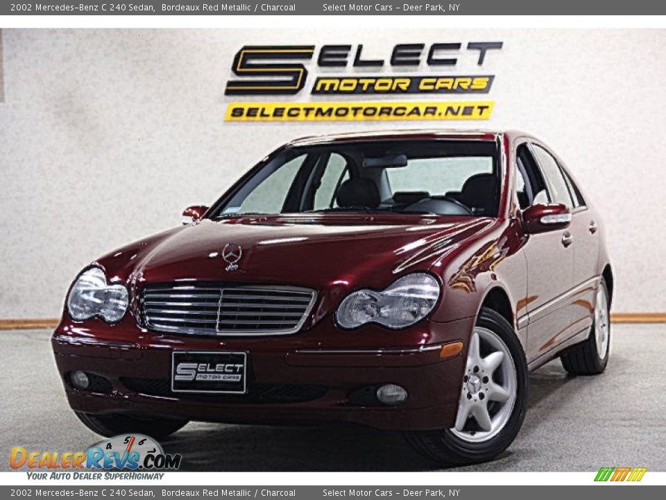 2002 Mercedes-Benz C 240 Sedan Bordeaux Red Metallic / Charcoal Photo #1