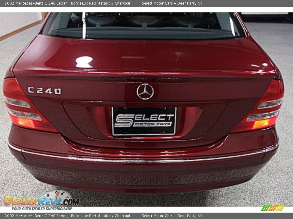 2002 Mercedes-Benz C 240 Sedan Bordeaux Red Metallic / Charcoal Photo #5