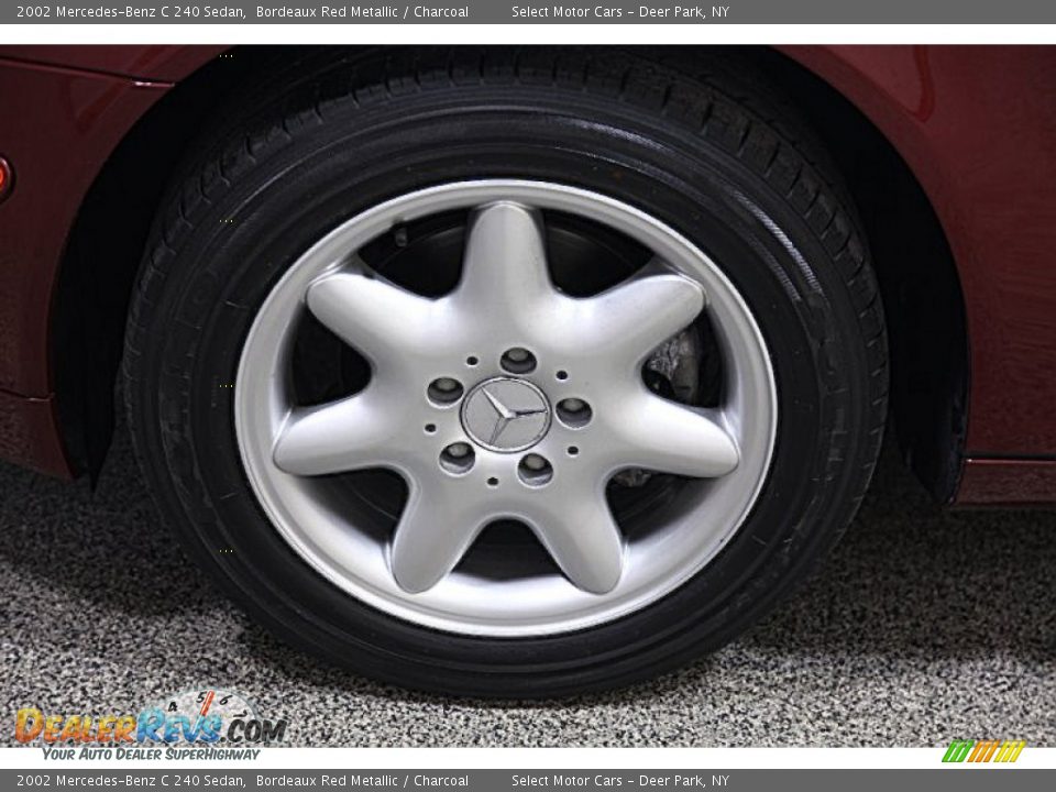 2002 Mercedes-Benz C 240 Sedan Bordeaux Red Metallic / Charcoal Photo #6