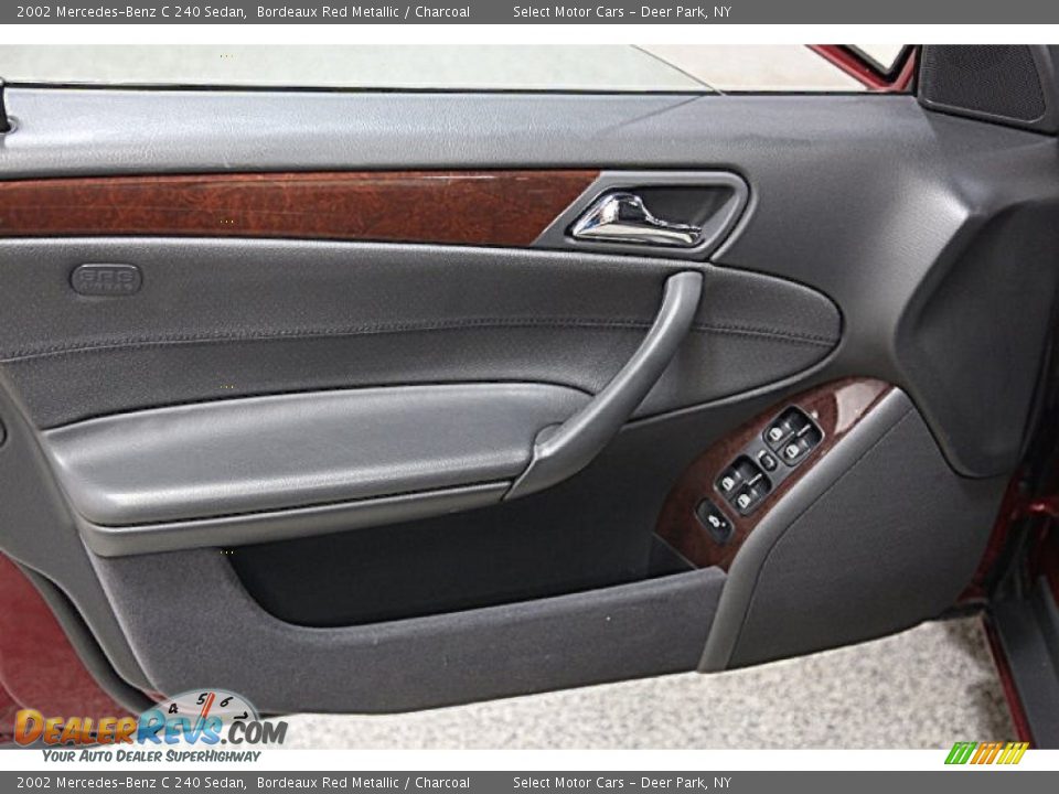 2002 Mercedes-Benz C 240 Sedan Bordeaux Red Metallic / Charcoal Photo #7