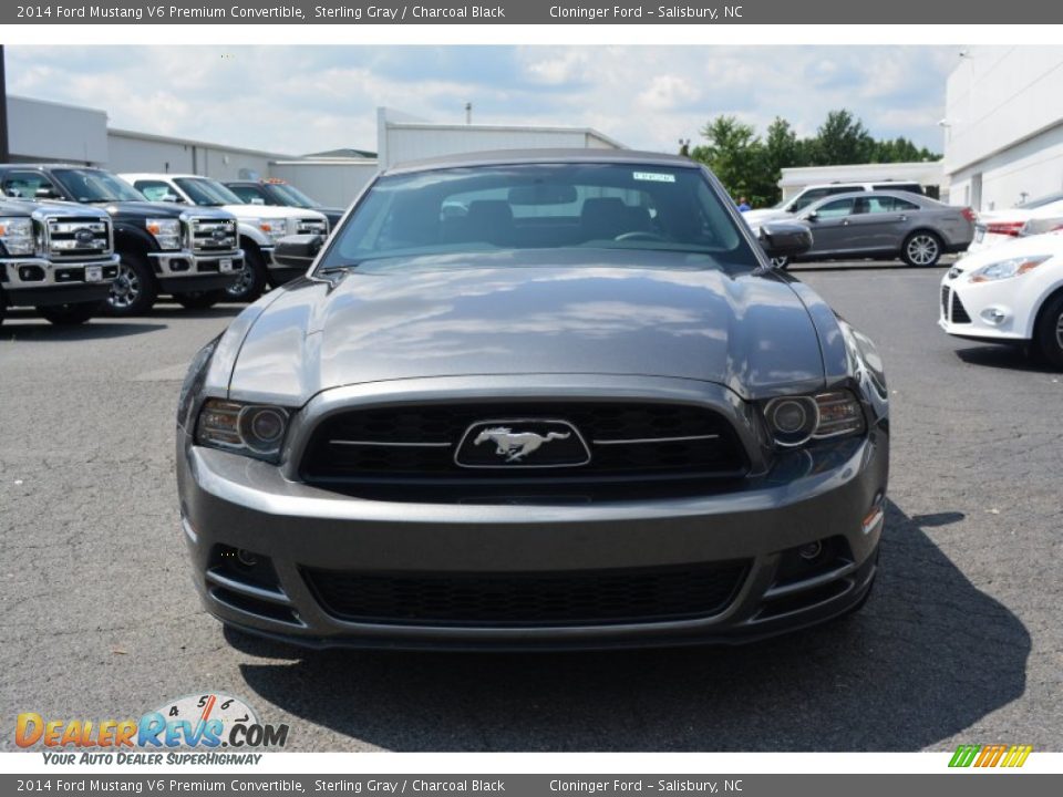 2014 Ford Mustang V6 Premium Convertible Sterling Gray / Charcoal Black Photo #4