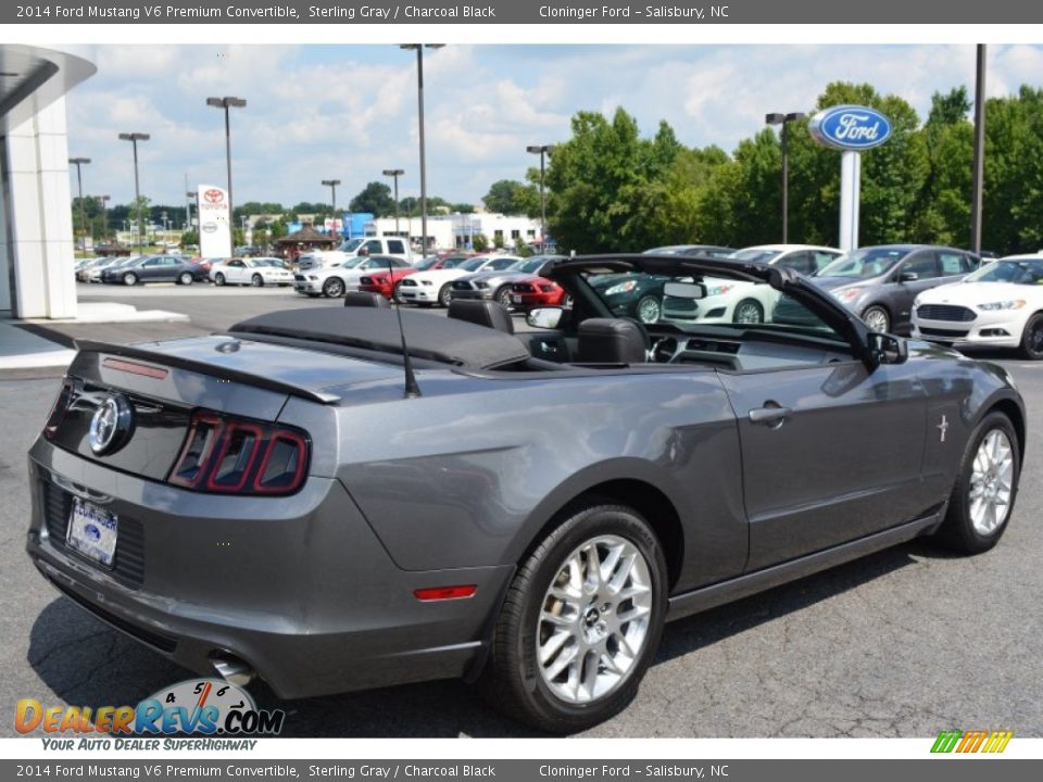 2014 Ford Mustang V6 Premium Convertible Sterling Gray / Charcoal Black Photo #7