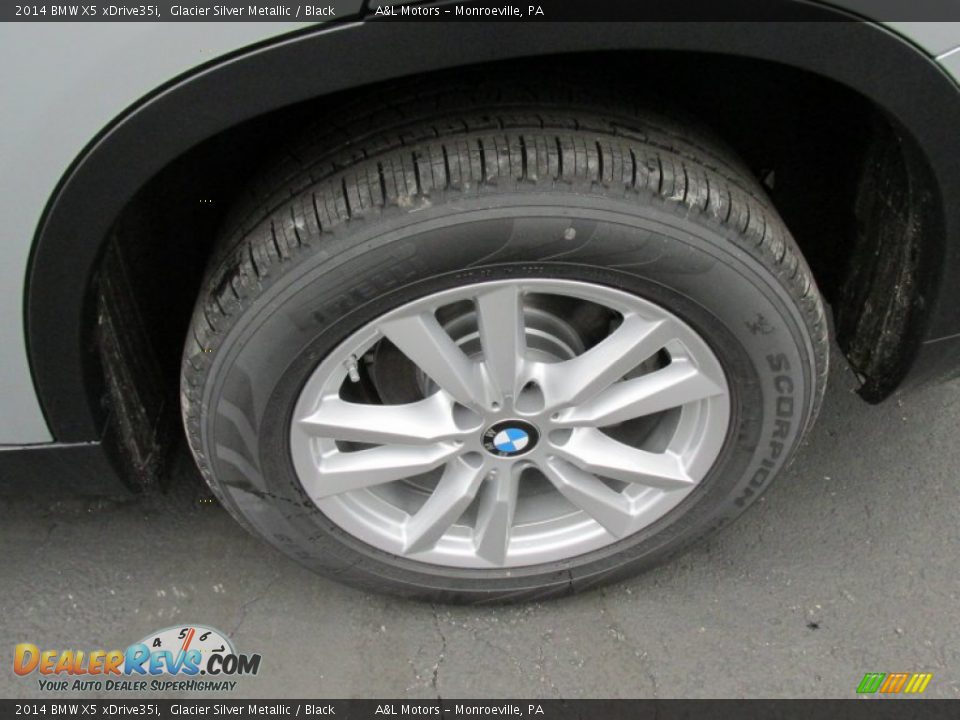 2014 BMW X5 xDrive35i Glacier Silver Metallic / Black Photo #3