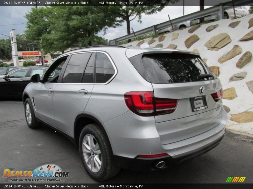 2014 BMW X5 xDrive35i Glacier Silver Metallic / Black Photo #4